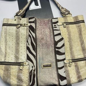 Jimmy Choo Maia Zebra, Suede, Snake Skin
